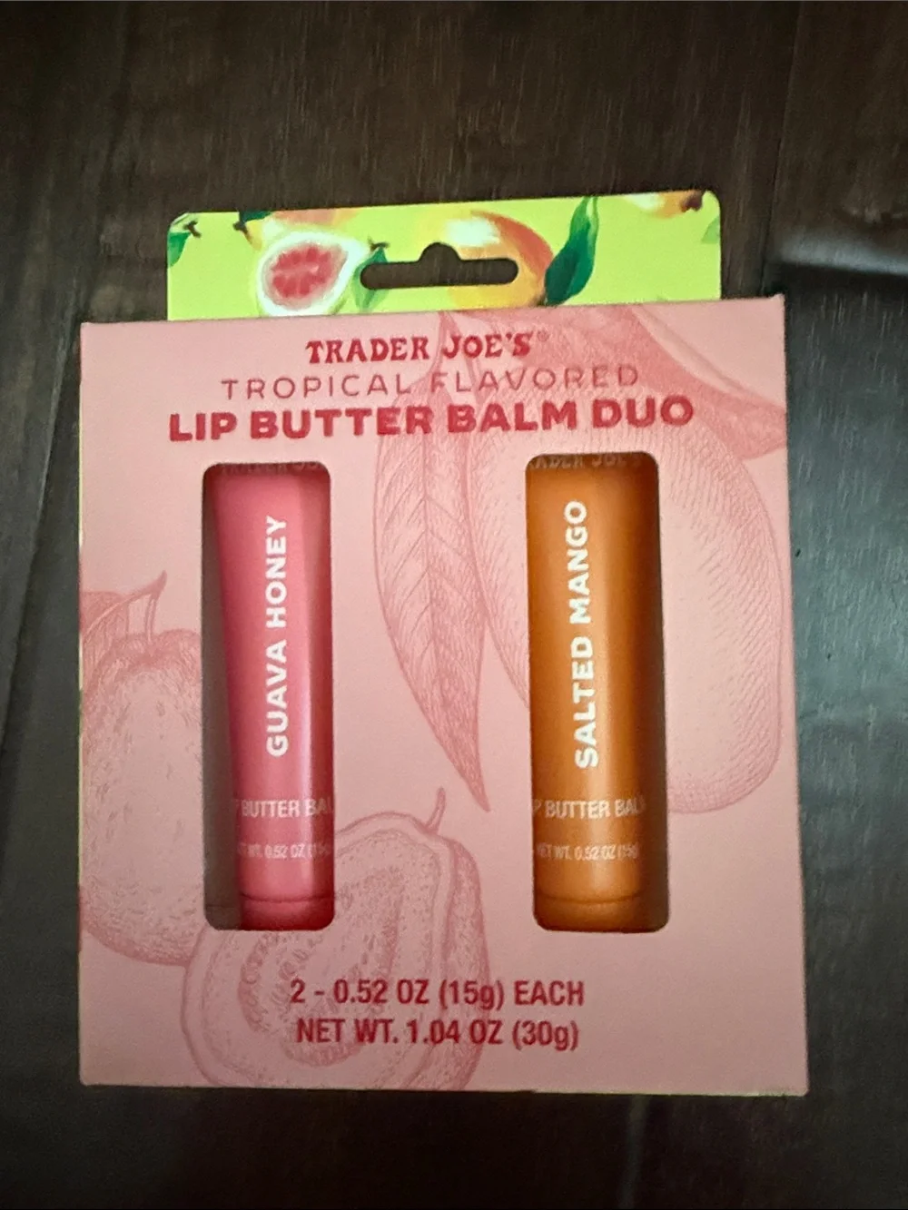 Limited Edition Lip Butter Balm Duo — Guava Honey (Pink) & Salted Mango (Orange)